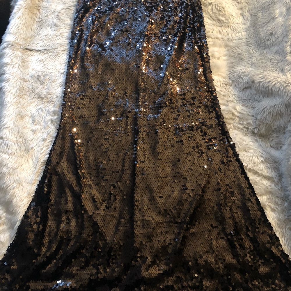 Sequined, black maxi skirt - NWOT, never worn.